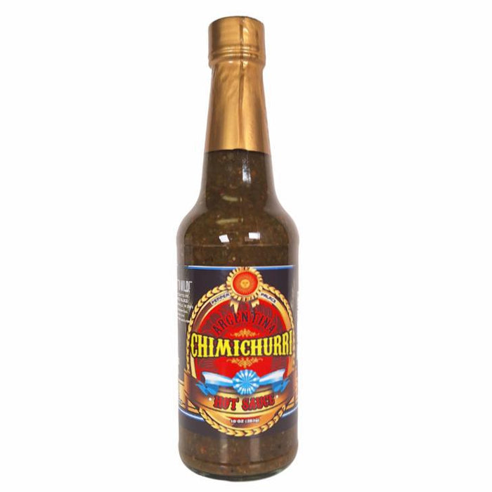 Argentina Chimichurri Hot Sauce in 10 oz bottle
