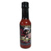 Bottle of Mr. Pain Hot Sauce with a black cap on a white background