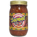 Jar of Sweet Spot Salsa with colorful label on a white background