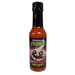 Bottle of Ghostly Garlic Hot Sauce with a colorful label on a white background