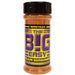 Shaker of 'The Big Easy' Cajun seasoning with colorful label on a white background