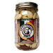 Jar of Pepper Palace Spicy Pickled Garlic on a white background