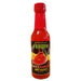 Bottle of Pepper Palace Fusion Peach & Habanero Hot Sauce on a white background