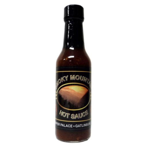 Bottle of Rocky Mountain Hot Sauce on a white background