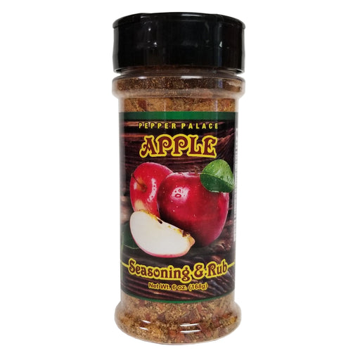 Pepper Palace Apple Seasoning & Rub bottle on a white background