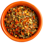 A bowl of pepper flakes and other spices