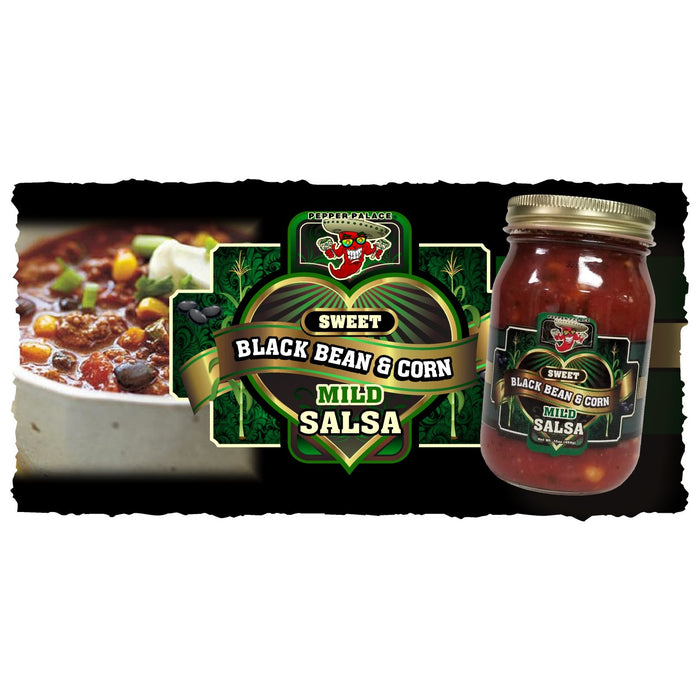 Sweet Black Bean and Corn Salsa in a bean and corn chili