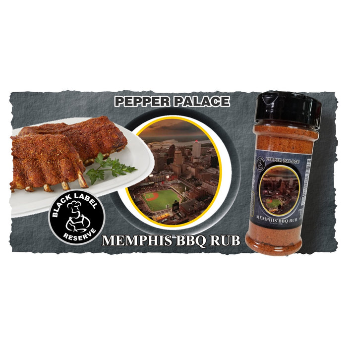 Memphis BBQ Rub and a plate of seasoned ribs