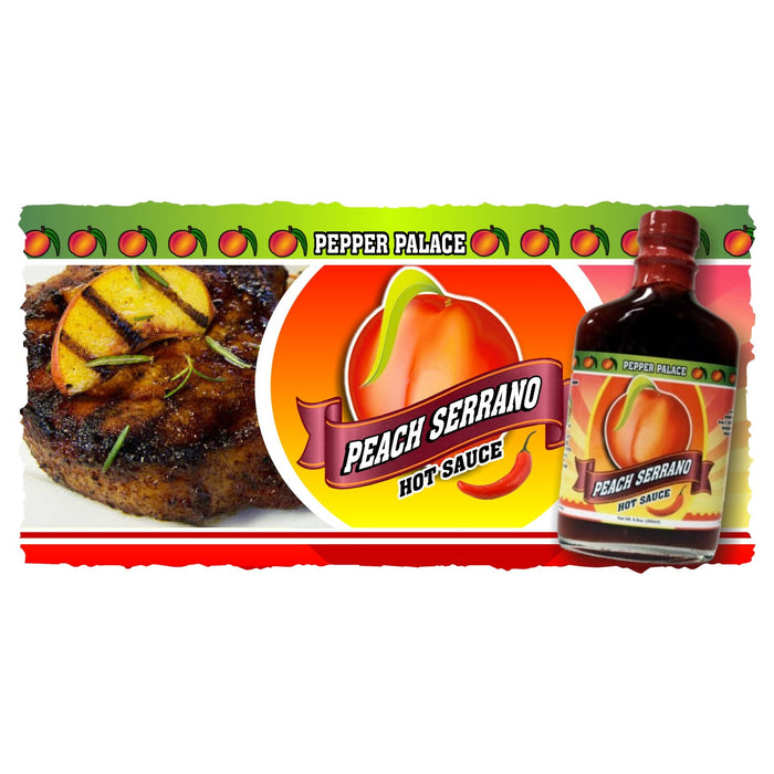 Peach Serrano Hot Sauce Nutrition Panel