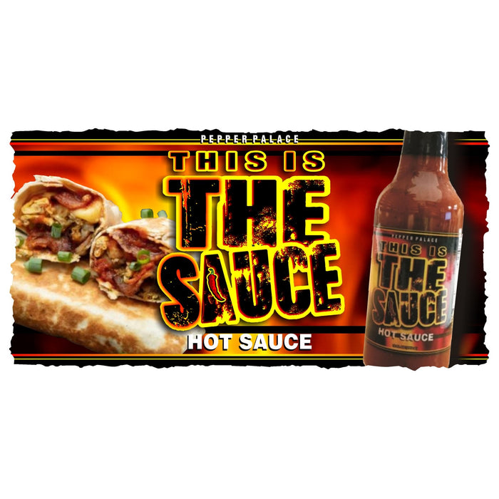 This is the Sauce Hot Sauce with a Breakfast Burrito